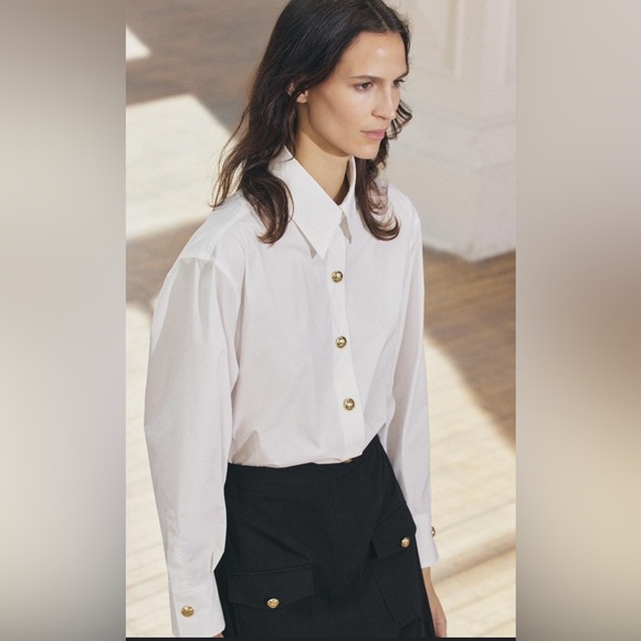 🔥🔥Zara White Button-Up midi dress - Picture 4 of 4